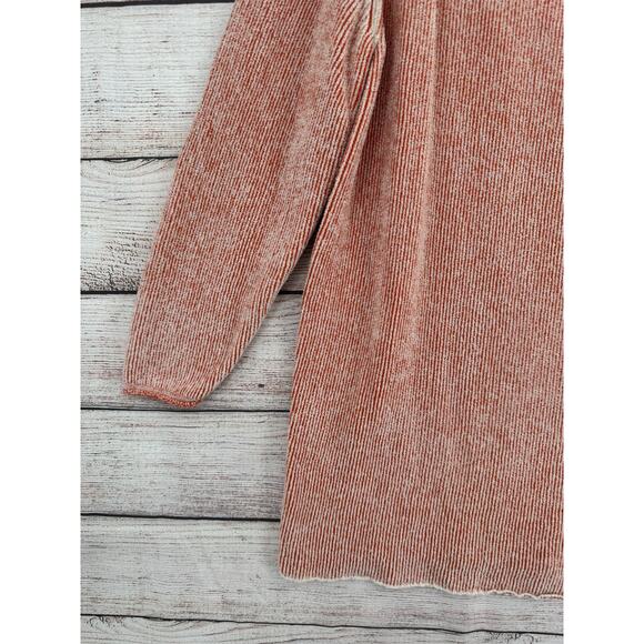 Free People Striped Super Soft Tunic Sweater Womens Small Pink Orange White - Picture 5 of 12